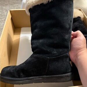 UgBlack Suede Women's Boots